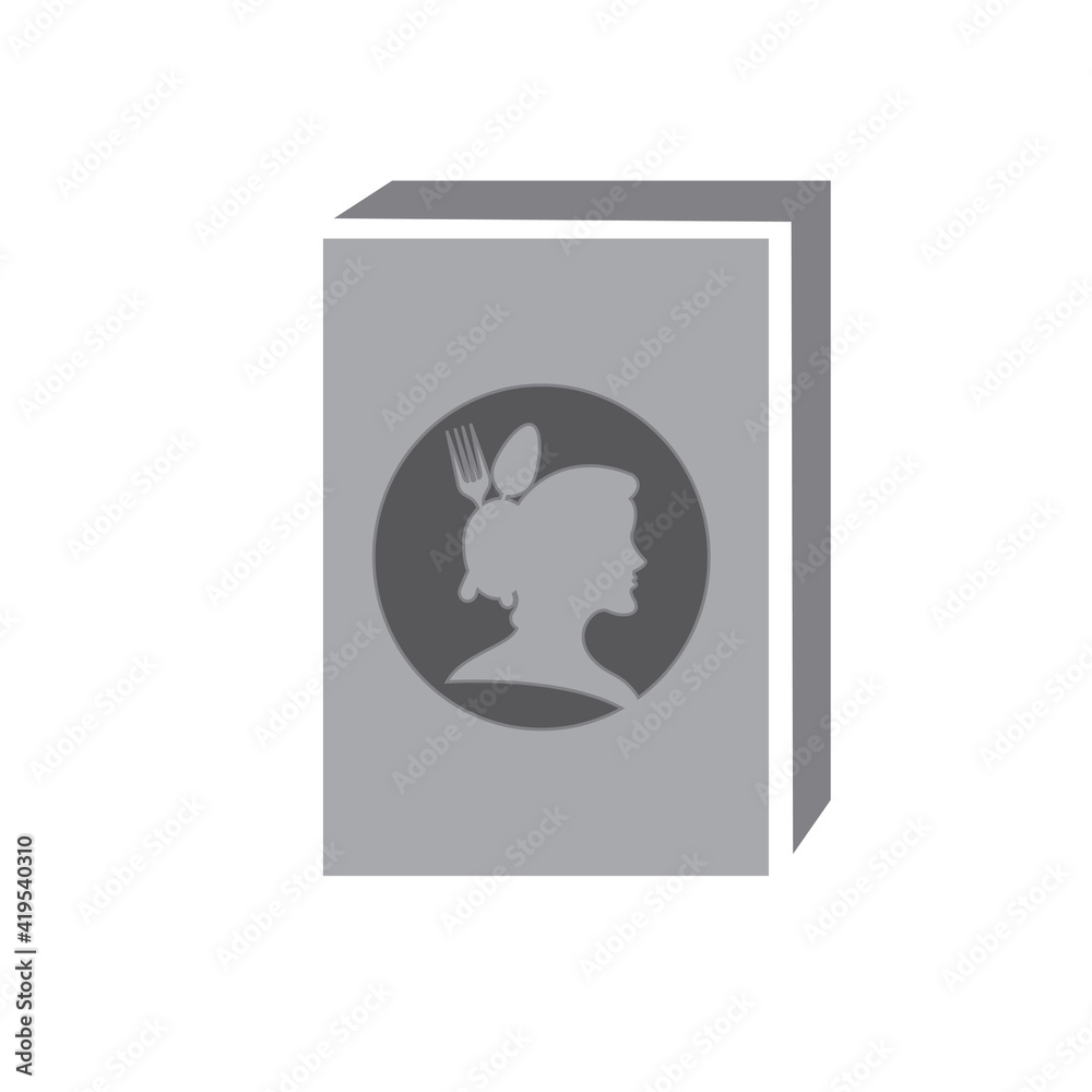 book logo and mom cook vector illustration design book logo and mom cook vector illustration design