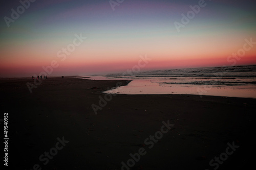 sunset on the beach