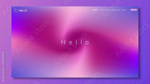 Minimalist landing page background. Website UI design background. Eps 10 vector