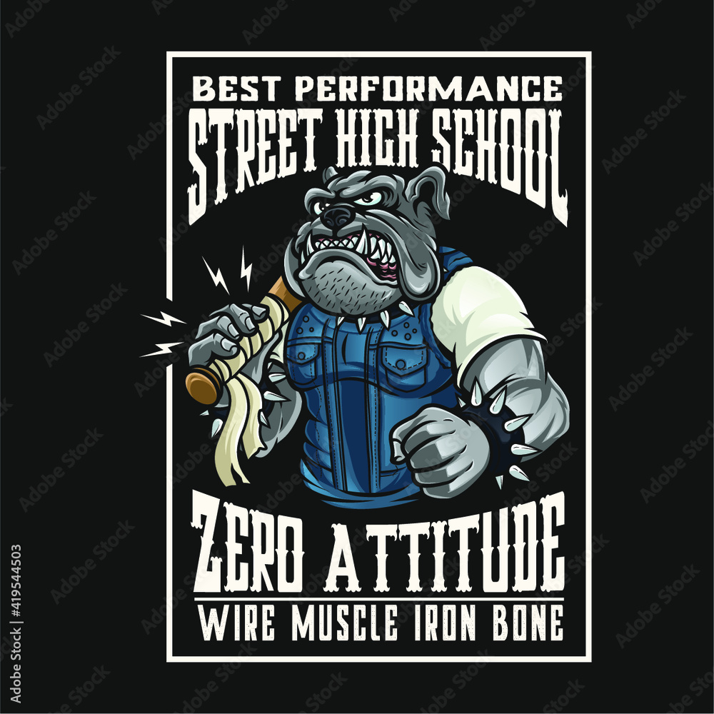 Obraz premium skull on a motorcycle