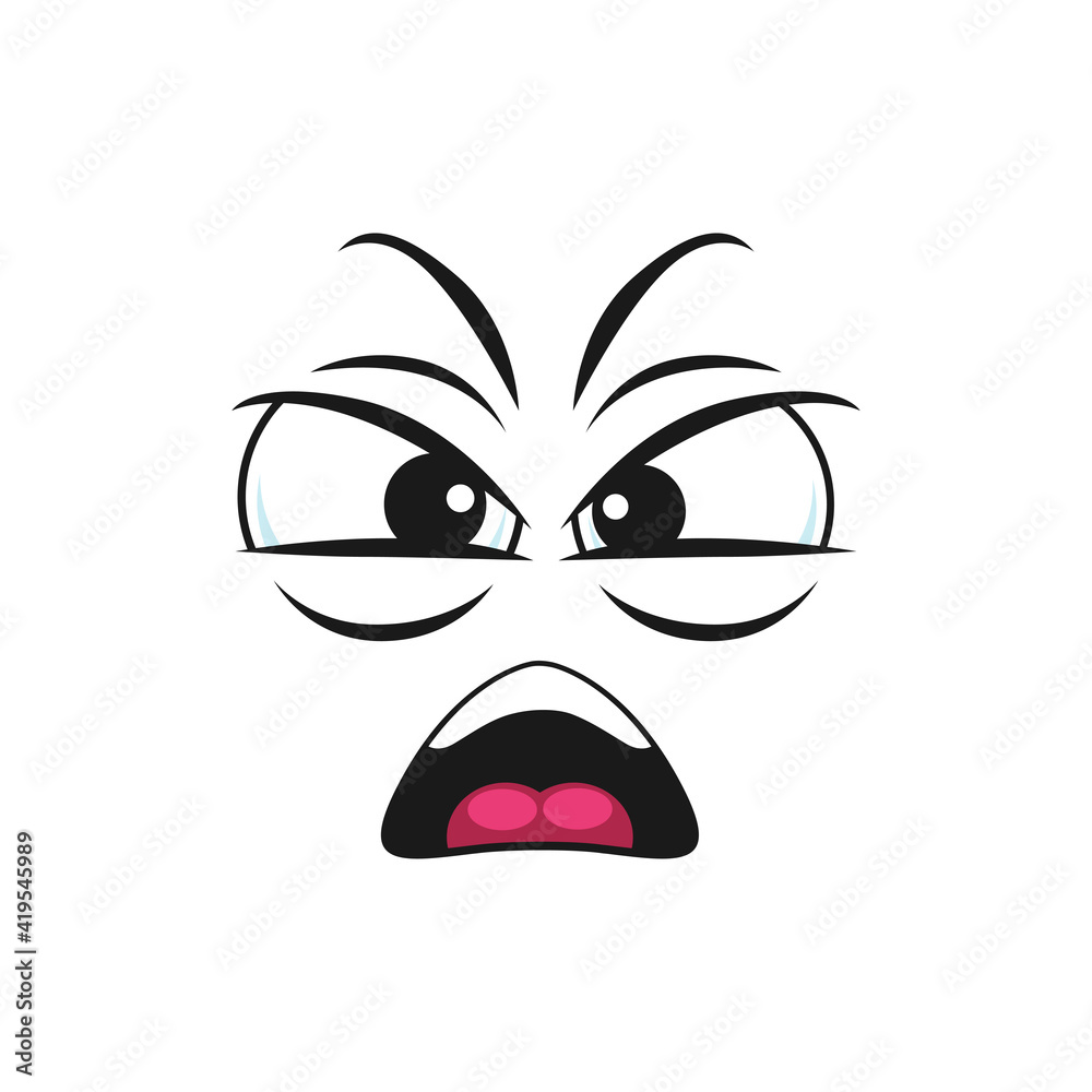 Screaming character, shouting smiley with wide open mouth isolated. Vector angry emoji face, shocked emoticon in bad mood. Grumpy irritable bad-tempered face expression, crazy screaming emoticon Screaming character, shouting smiley with wide open mouth isolated. Vector angry emoji face, shocked emoticon in bad mood. Grumpy irritable bad-tempered face expression, crazy screaming emoticon