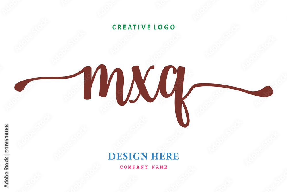 MXQ lettering logo is simple, easy to understand and authoritative