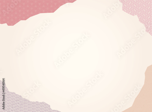 Japanese traditional kimono pattern background