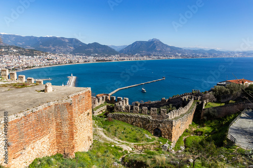 Fototapeta Naklejka Na Ścianę i Meble -  Fortress in the city of Alanya (Alanya Kalesi).