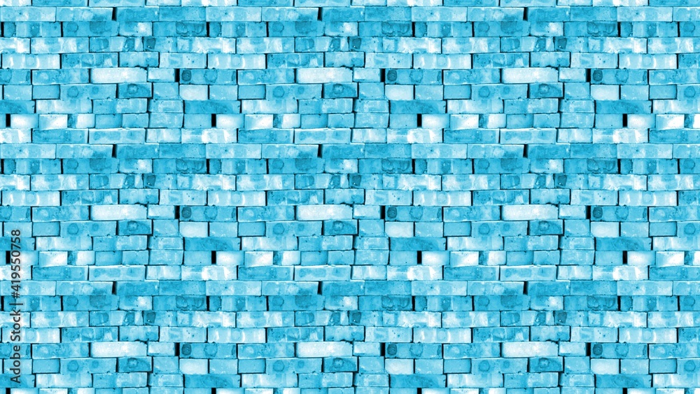 blue brick background with abstract style