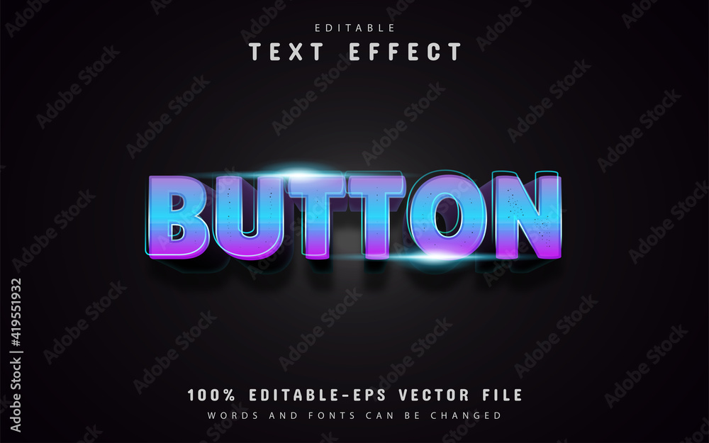 Button gradient text effects
