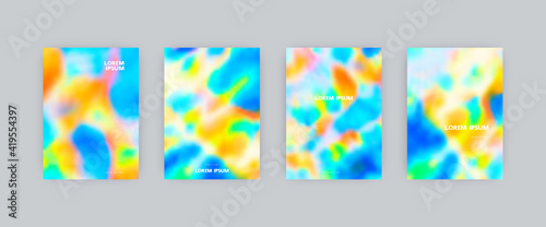 Set of vector cover templates