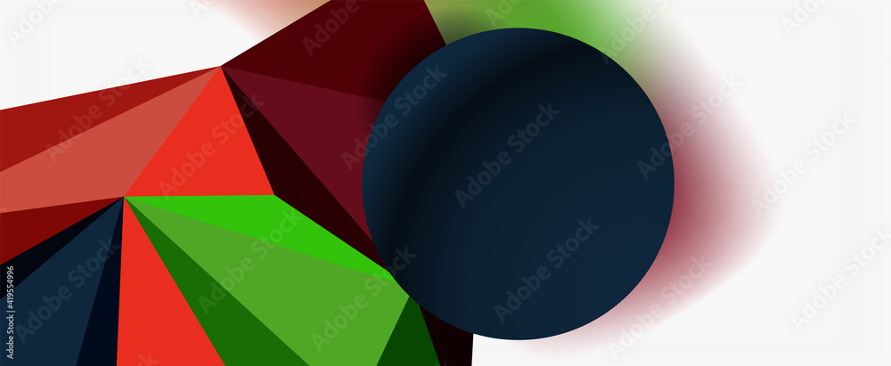Trendy 3d geometric composition, design template for business or technology presentation, internet poster or web brochure cover Trendy 3d geometric composition, design template for business or technology presentation, internet poster or web brochure cover