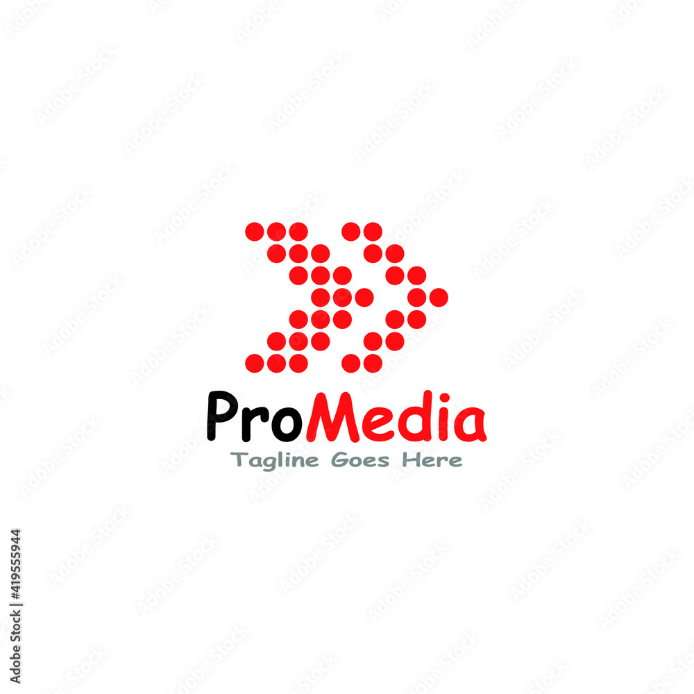 Media Player Logo Vector icon
