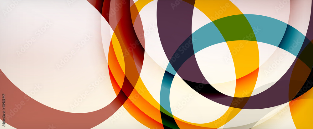 Ring geometric shapes, o letter repetition wallpaper. Abstract background for business or technology presentations, internet posters or web brochure covers Ring geometric shapes, o letter repetition wallpaper. Abstract background for business or technology presentations, internet posters or web brochure covers