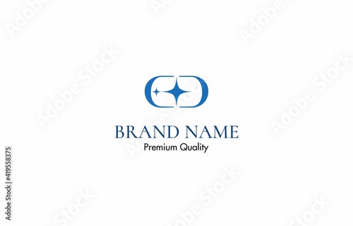 Minimalist Letter E D Logo Design Vector Template