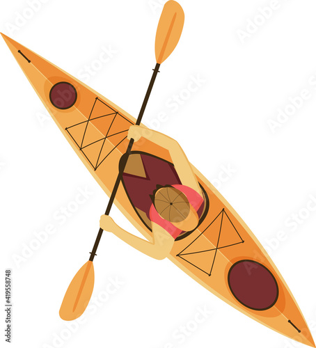 Kayak for outdoors activities, fishing.