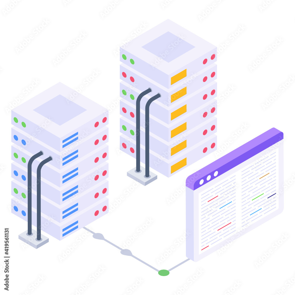 A data protection isometric icon design
A data protection isometric icon design
