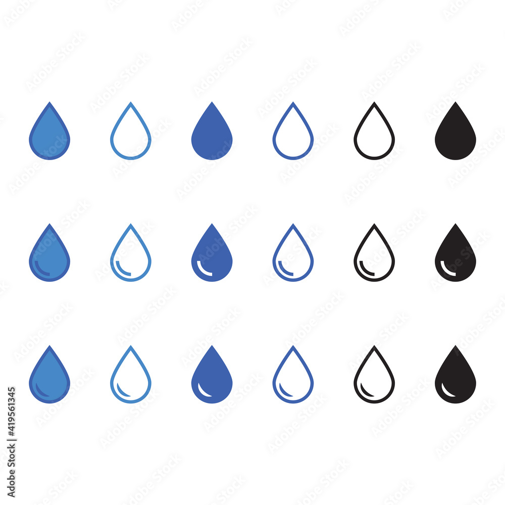 Water drop icon Water drop icon