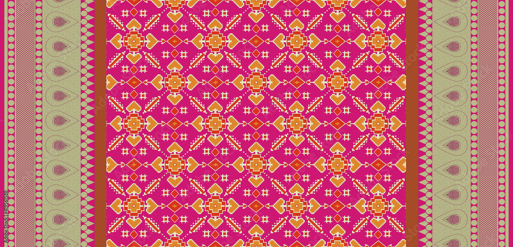 Obraz premium dupatta pattern