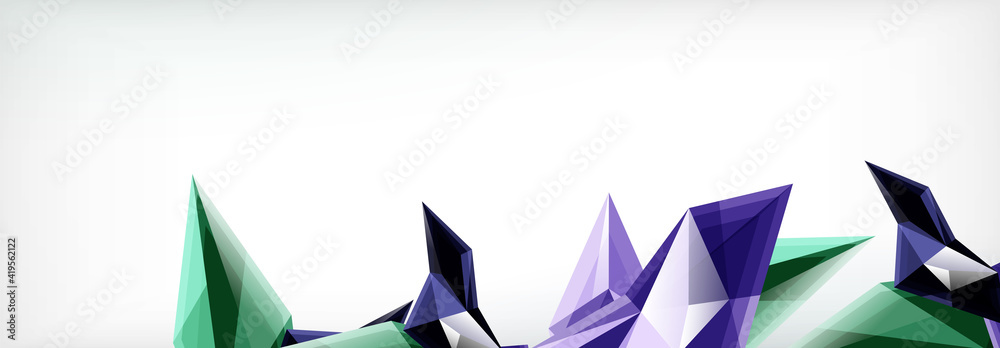Vector 3d triangles and pyramids abstract background for business or technology presentations, internet posters or web brochure covers Vector 3d triangles and pyramids abstract background for business or technology presentations, internet posters or web brochure covers