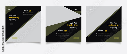 Creative business marketing banner for social media post template 