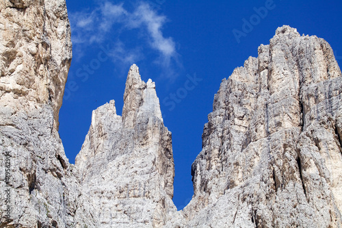 Summits in the Dolomiltes a mountain range in northeastern Italy