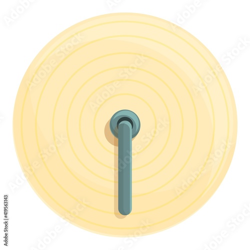 Paper production roll icon. Cartoon of paper production roll vector icon for web design isolated on white background