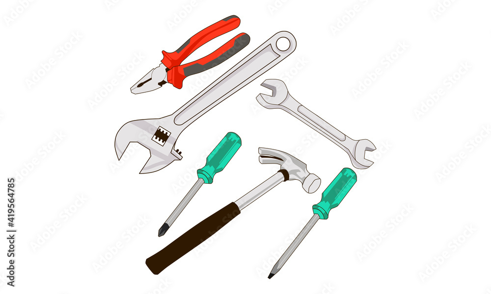 setoftools,otomotif, part tools, repair, instrument, design, logo, flat, artwork setoftools,otomotif, part tools, repair, instrument, design, logo, flat, artwork