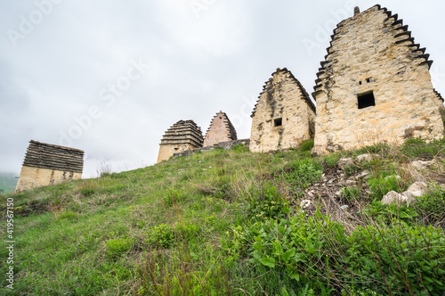 Ancient Alanian necropolis (City of dead) photo