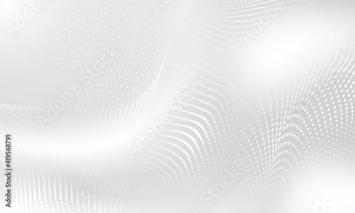 Abstract grey background poster with dynamic. technology network Vector illustration.