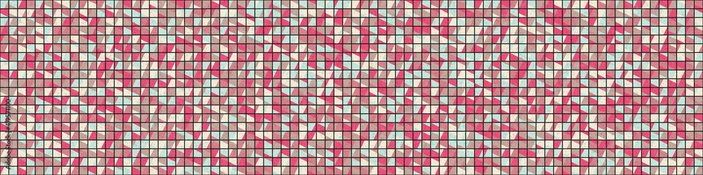 Fototapeta premium Abstract Geometric Pattern generative computational art illustration