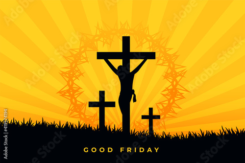 jesus christ crucifixion scene good friday background