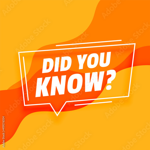 did you know modern banner design