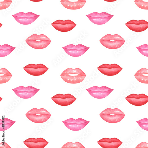 Lips Seamless Pattern