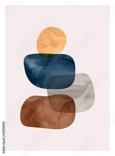 Trendy contemporary set of abstract creative minimalist  compositions for background,  wall decoration, postcard or brochure cover design art.  
EPS10 vector.