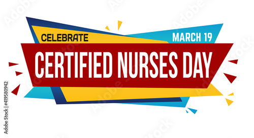 Certified nurses day banner design