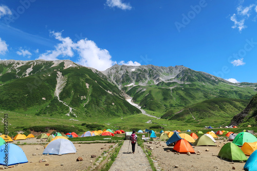 夏の立山（雷鳥沢キャンプ場）