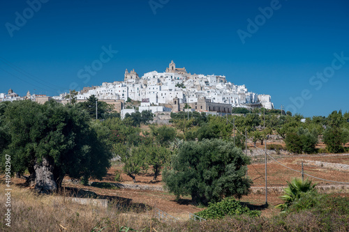 Centro storico of città bianca Ostuni, Puglia