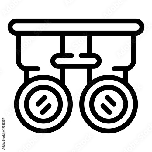 Phoropter icon. Outline Phoropter vector icon for web design isolated on white background