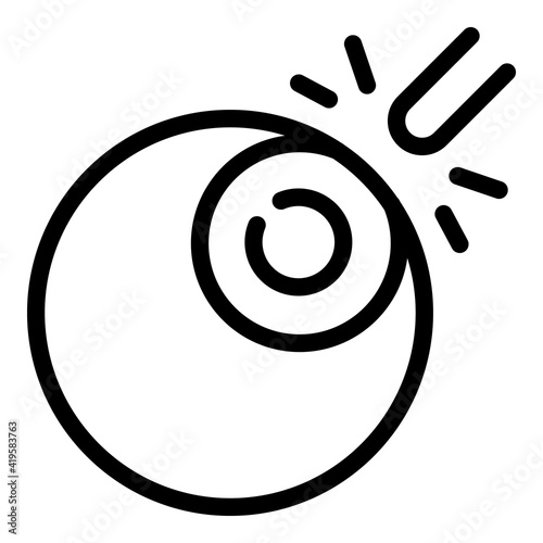 Eyes test icon. Outline Eyes test vector icon for web design isolated on white background