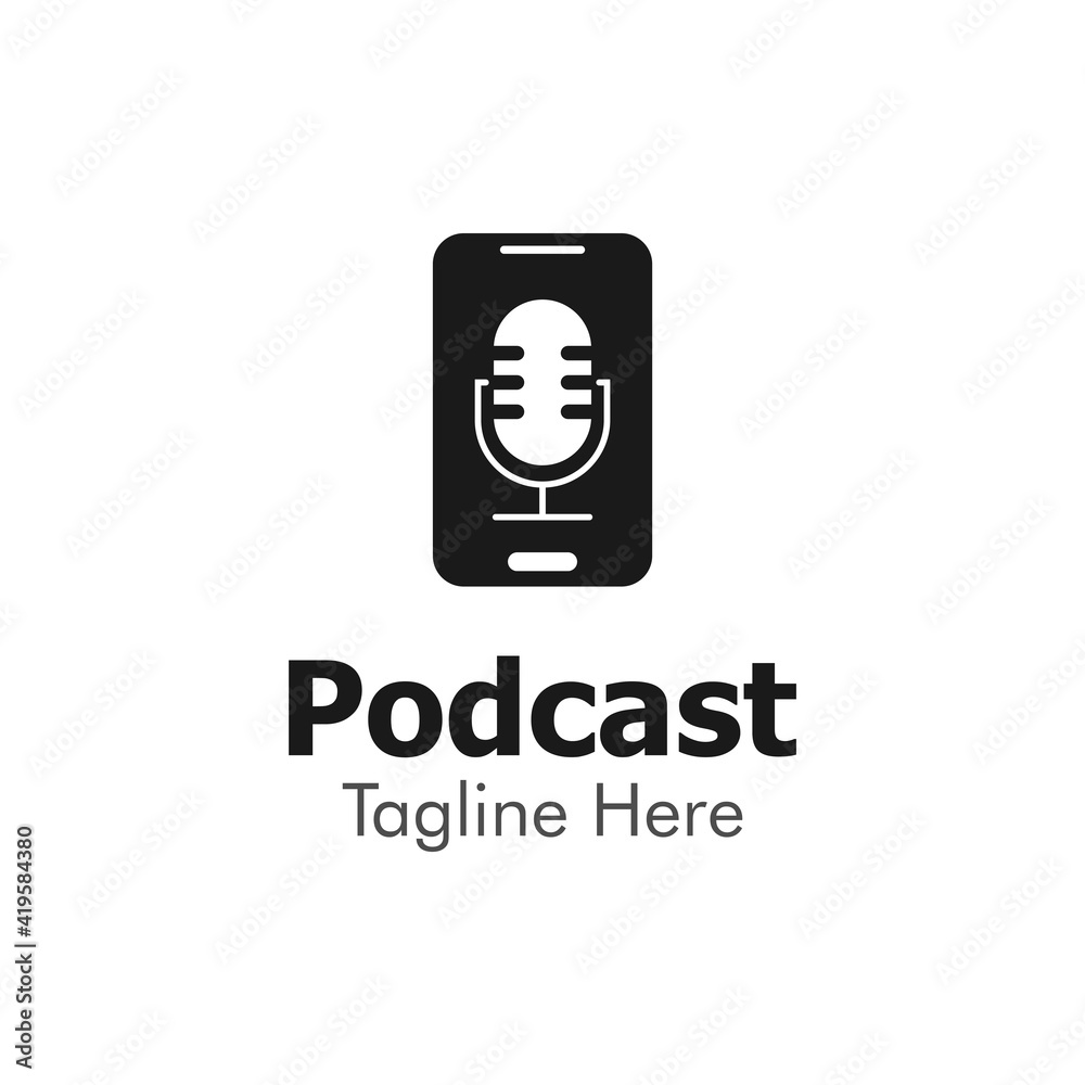 Illustration Vector Graphic of Podcast Logo. Perfect to use for Technology Company Illustration Vector Graphic of Podcast Logo. Perfect to use for Technology Company