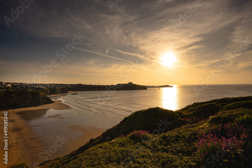 Sunset, landscape at the New Quay