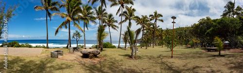 Panoramic view of Grand Anse Reunion Beach