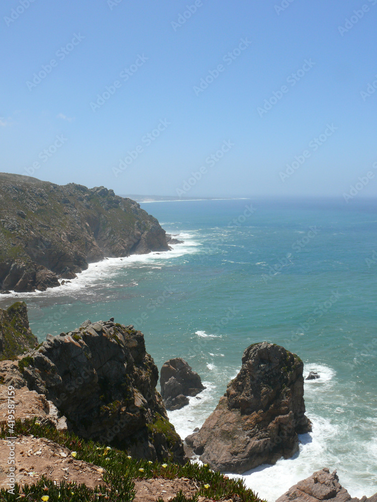 Vue du Cap da Roca au Portugal