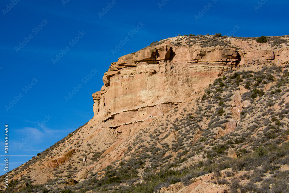 Rock formation in the bardenas reales