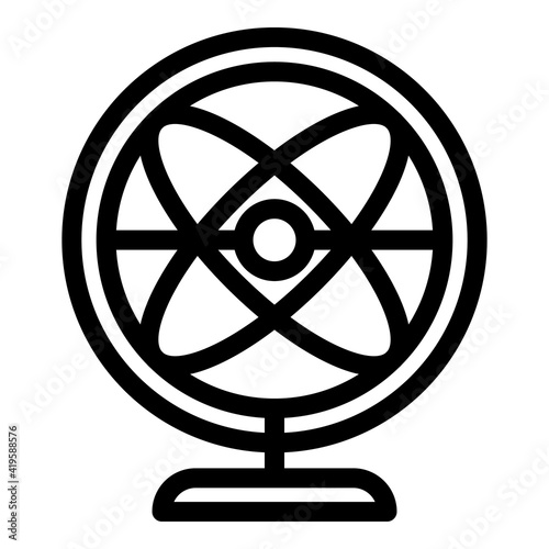 Perpetual motion balance icon. Outline Perpetual motion balance vector icon for web design isolated on white background