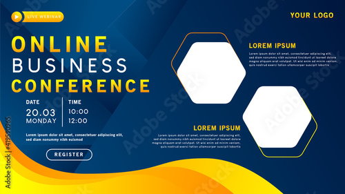 ONLINE BUSINESS CONFERENCE BANNER DESIGN
