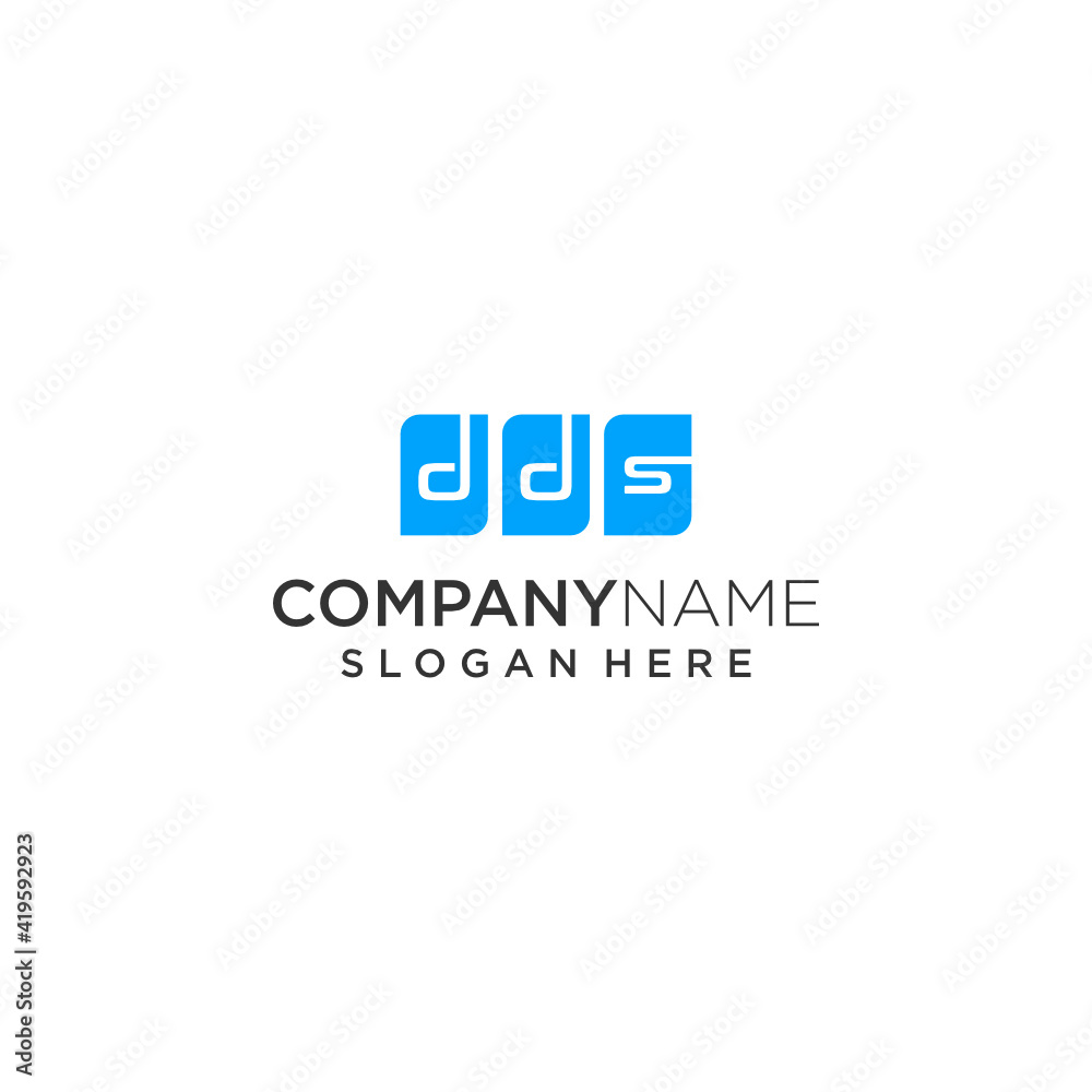 Premium vector D D S letter logo design. DDS logo