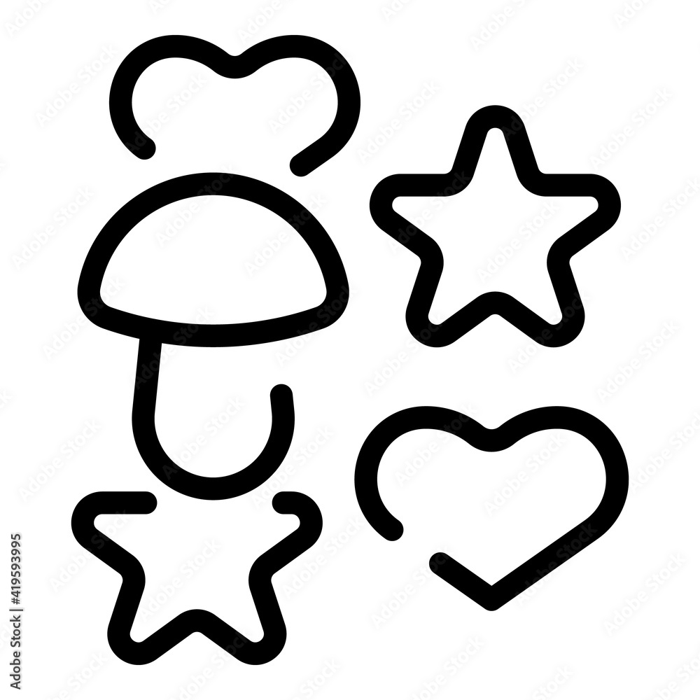 Cookie molds oven icon. Outline Cookie molds oven vector icon for web design isolated on white background Cookie molds oven icon. Outline Cookie molds oven vector icon for web design isolated on white background