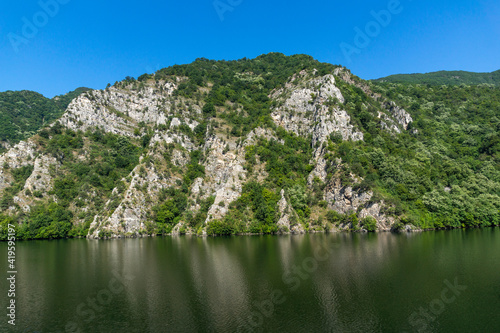 Ladscape of Krichim Reservoir at Rhodopes Mountain, Bulgaria photo