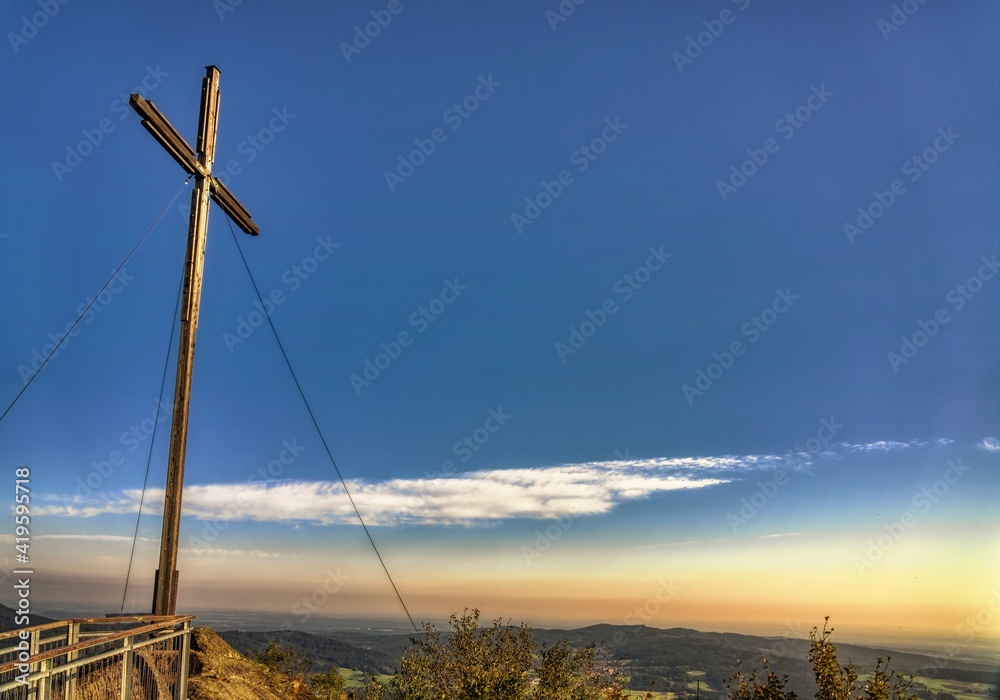 Fototapeta premium Nebelstein Peak Cross
