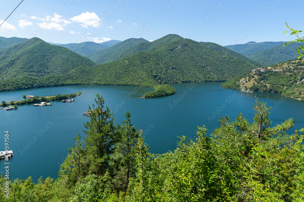 Vacha (Antonivanovtsi) Reservoir, Rhodope Mountains,  Bulgaria