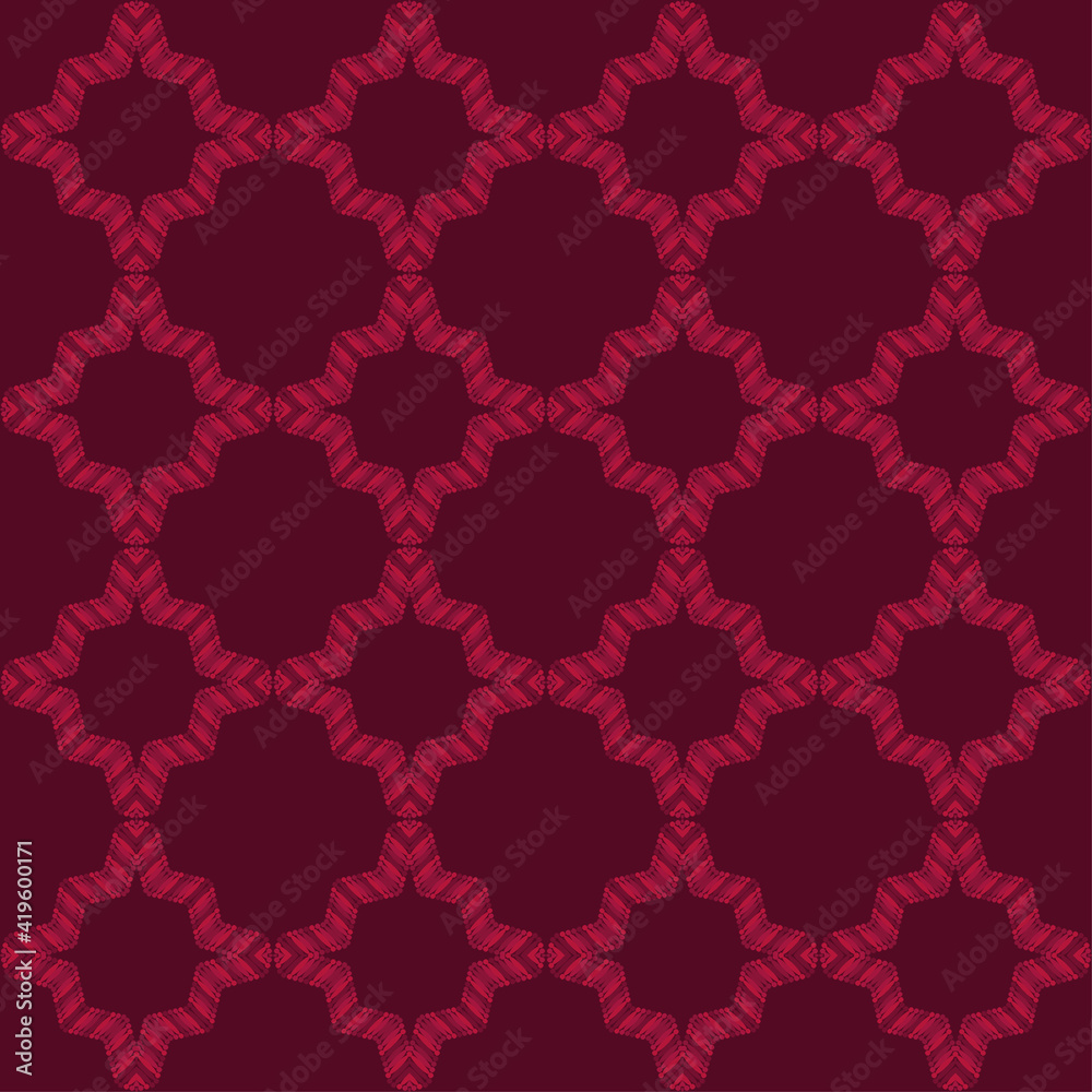 Geometric shapes from points. Digital ornament. Halftone. Seamless pattern. Vector illustration for web design or print. Geometric shapes from points. Digital ornament. Halftone. Seamless pattern. Vector illustration for web design or print.
