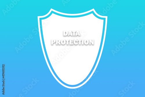 Free Download Symbol eines Abwehr Schilds mit dem Schlagwort DATA PROTECTION. Konzept Schutz vor Viren oder Hacker - GFXLoad